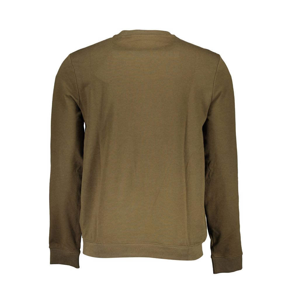 Green Cotton Men Sweater