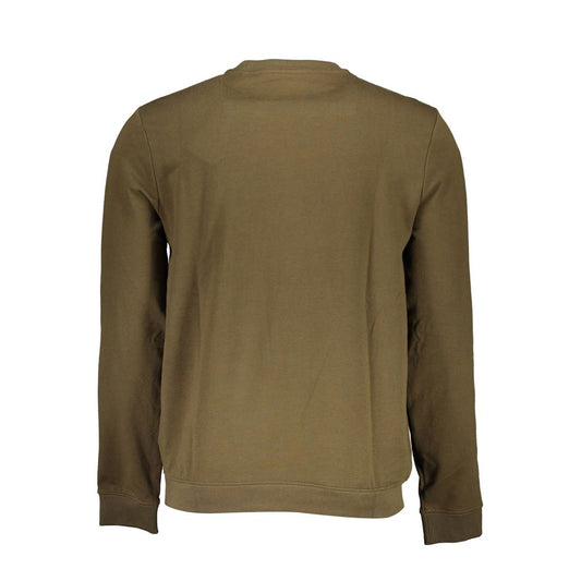 Green Cotton Men Sweater