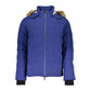 Blue Polyamide Men Jacket