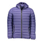 Blue Polyester Men Jacket