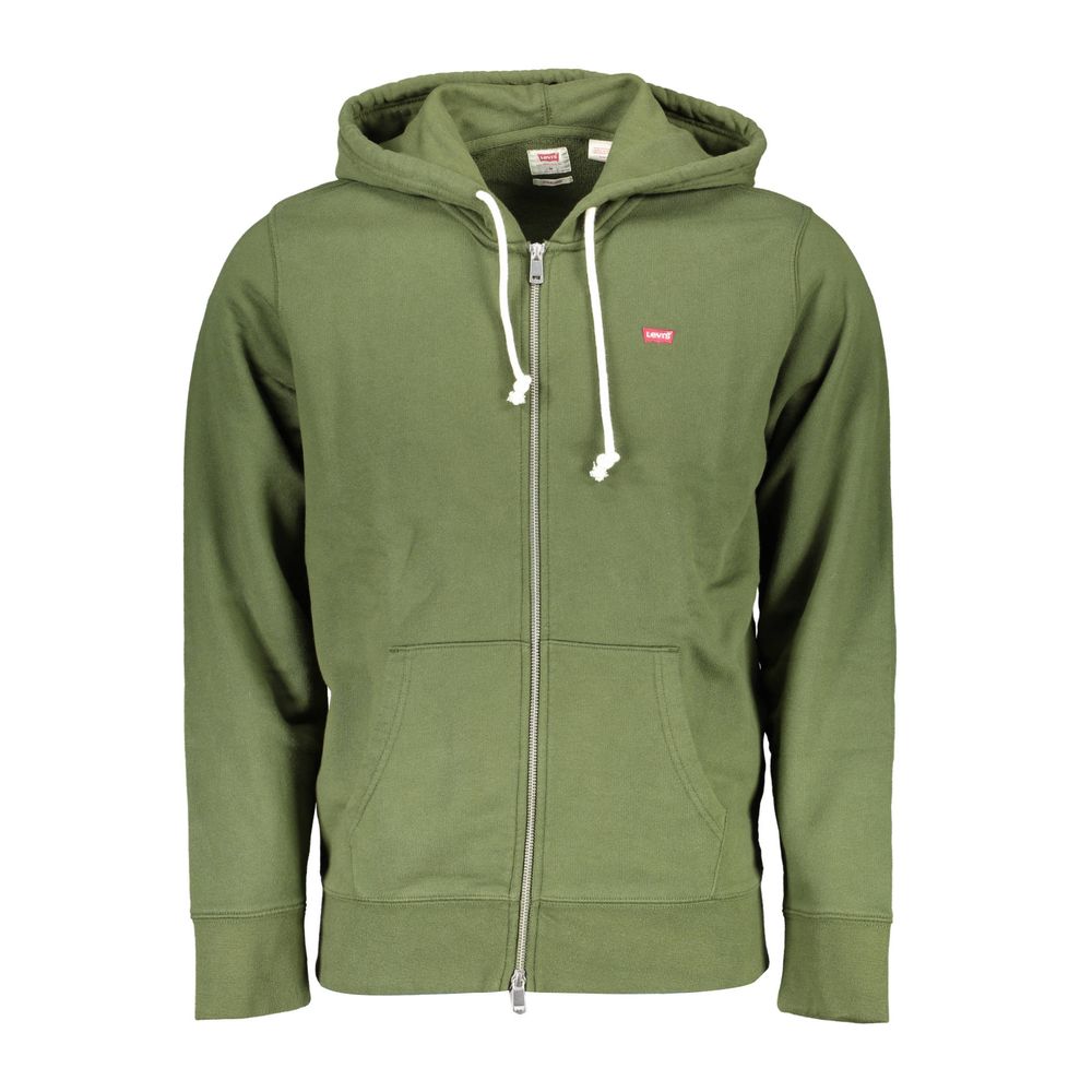 Green Cotton Men Sweater