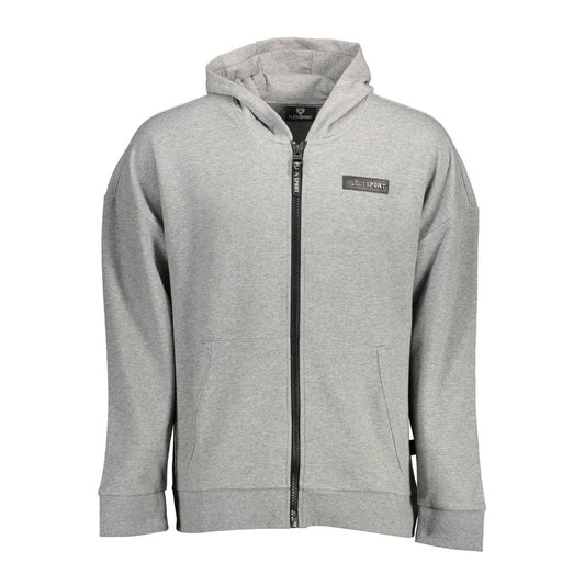 Gray Cotton Men Sweater