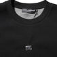 Black Modal DG Logo Plaque Pullover Sweater