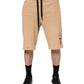 Yellow Cotton Men Bermuda Sweatshorts Shorts