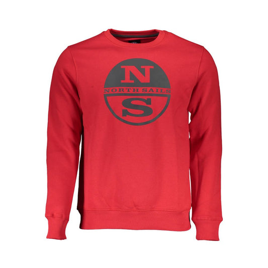 Red Cotton Men Sweater