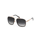 Black Metal Women Sunglass