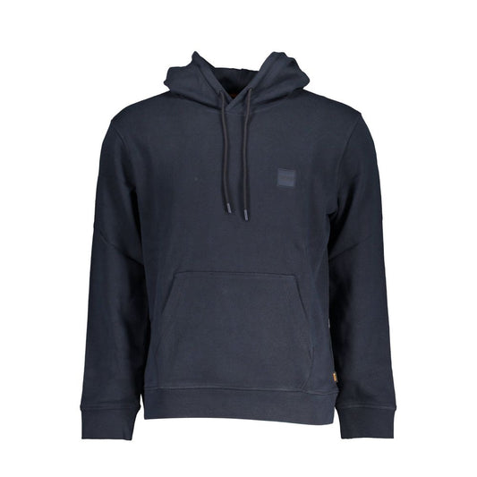 Blue Cotton Men Sweater