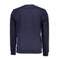 Blue Cotton Men Sweater