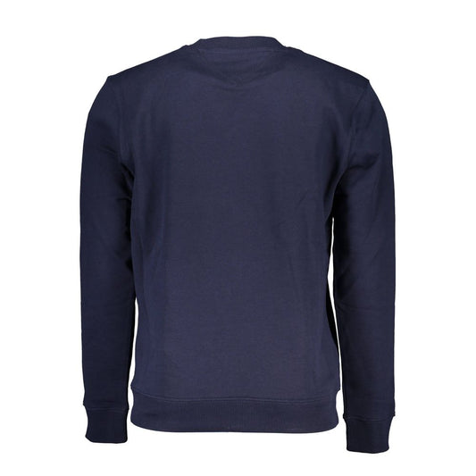 Blue Cotton Men Sweater