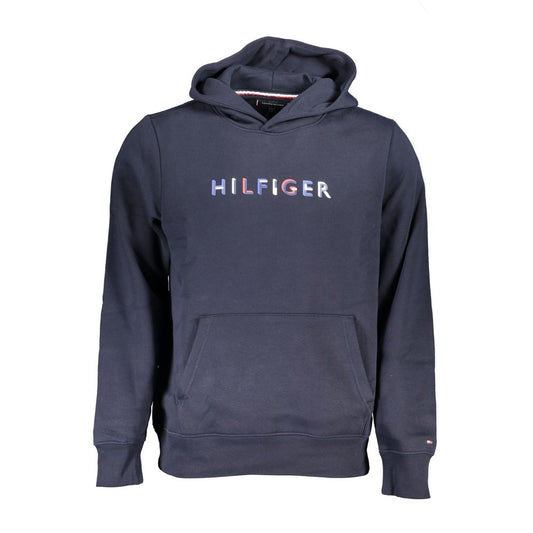Blue Cotton Men Sweater