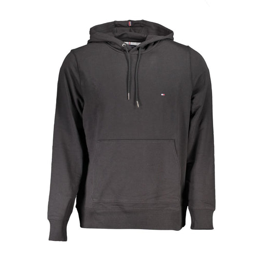 Black Cotton Men Sweater