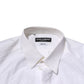 White Cotton GOLD Dress Formal Shirt