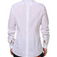 White Cotton GOLD Dress Formal Shirt