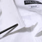 White Cotton GOLD Dress Formal Shirt