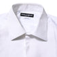White Bib Cotton Poplin GOLD Formal Shirt