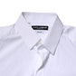White Cotton GOLD Long Sleeves Formal Shirt