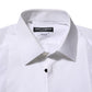 White Cotton GOLD Bib Poplin Formal Shirt