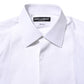 White Cotton GOLD Bib Poplin Formal Shirt