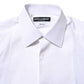 White Bib Cotton Poplin GOLD Formal Shirt