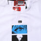 White Cotton Crew Neck Graphic Print T-shirt