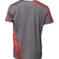 Gray Cotton Coral Print Logo Plaque T-shirt