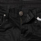 Black Cotton Slim Fit Denim Low Waist Denim Jeans