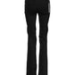 Black Cotton Stretch Flared Bootcut Denim Jeans
