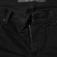 Black Cotton Stretch Flared Bootcut Denim Jeans