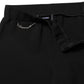 Black Polyester High Waisted Flared Pants