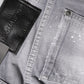 Gray Washed Mid Waist Tapered Denim Jeans