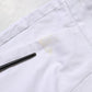 White Cotton Stretch Mid Waist Jeans