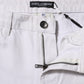 White Cotton Mid Waisted Women Denim Jeans