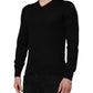 Black Cashmere Crewneck Men Pullover Sweater