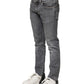 Gray Cotton Skinny Men Denim Trouser Jeans