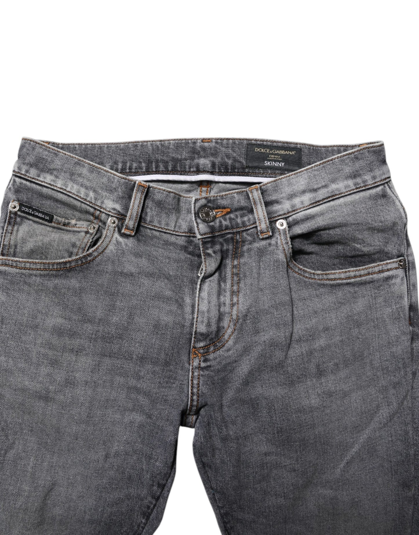 Gray Cotton Skinny Denim Trouser Jeans