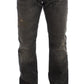 Elegant Gray Regular Fit Denim Jeans