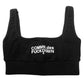 Black Cotton Women Crop Top