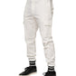 White Cotton Jogger Cargo Skinny Men Pants