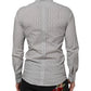 Gray Dotted Semi Fitted GOLD Men Formal Shirt