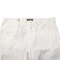 White Chinos Cotton Stretch Men Casual Shorts