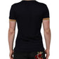 Black Cashmere Crown Logo Men Polo T-shirt