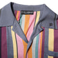 Multicolor Stripes Collared Men Polo T-shirt