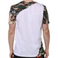 White Camouflage Cotton Men Crew Neck T-shirt