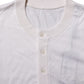 White Silk Short Sleeves Men Henley T-shirt