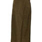 Olive Green Viscose A-line High Waist Midi Skirt