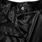 Black Lace Details High Waist Skinny Pants