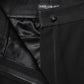 Black Wool High Waist Skinny Pants