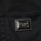 Black Cotton High Waist Skinny Denim Jeans