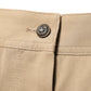 Beige Mid Waist Cargo Tapered Pants