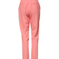 Pink High Waist Tapered Dress Pants